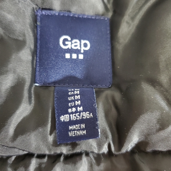 Gap Black Hooded Vest Size M - Picture 7 of 8